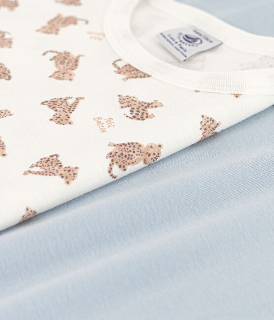 Confezione da 2 t-shirt manica corta bambino in cotone con leopardi variante 1