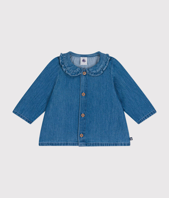 Blusa in denim leggero neonato blu DENIM CLAIR