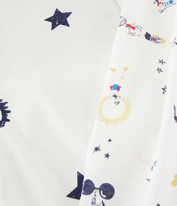 Confezione da 2 t-shirt manica lunga fantasia feste da bambino multicolore