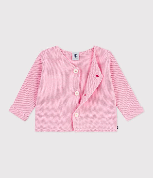 Cardigan in maglia di cotone a punto legaccio neonato MARQUISE
