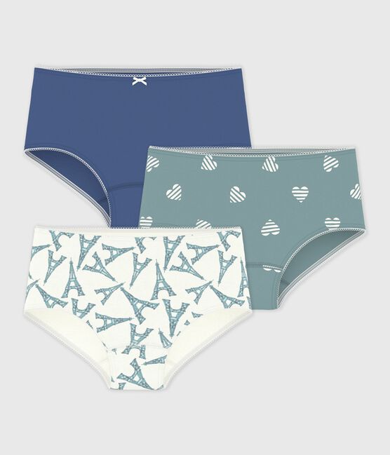 Set di shorty in cotone con stampa bambina variante 1