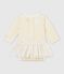 Abito body per bebé femmina bianco MARSHMALLOW/giallo DORE