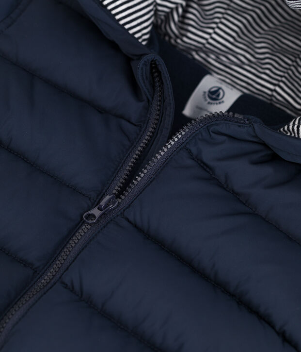 Piumino riciclato beb&egrave; blu