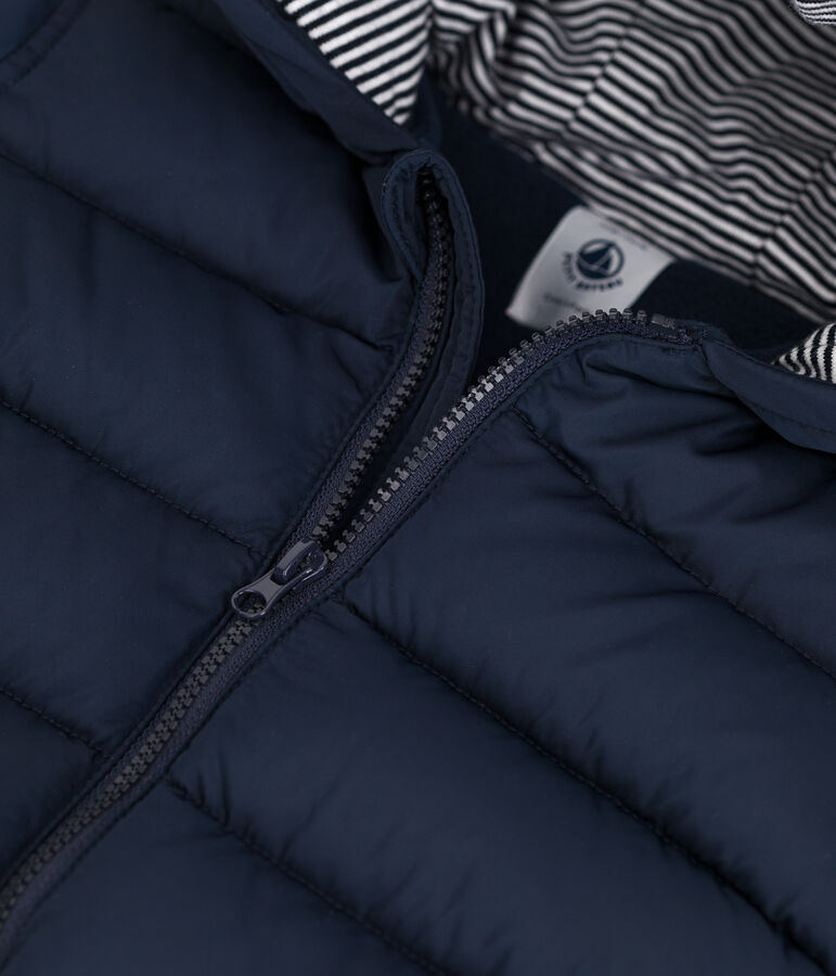 Piumino riciclato beb&egrave; blu