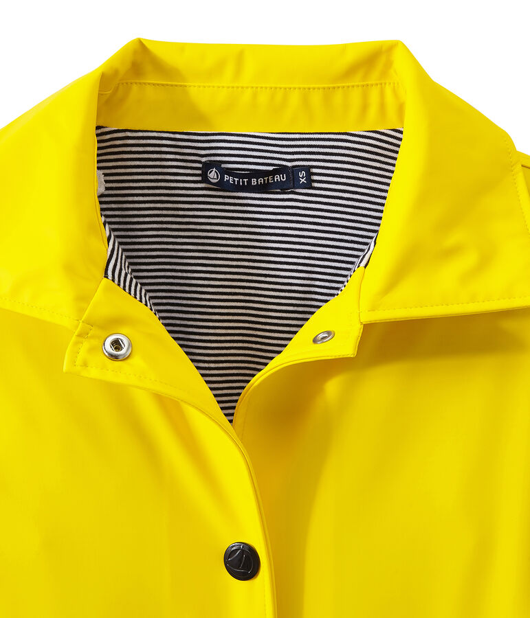 Cerata donna impermeabile stile cappotto JAUNE