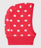 Passamontagna bebè unisex rosso SIGNAL/bianco MARSHMALLOW