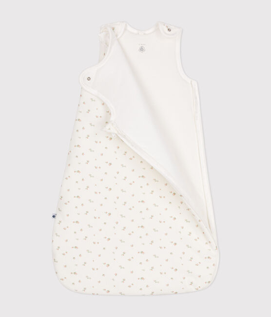 Sacco nanna in velluto a fiori neonato TOG 3 bianco MARSHMALLOW/bianco MULTICO
