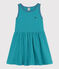 Abito a righe senza maniche in cotone bambina verde LAVIS/blu VERDE
