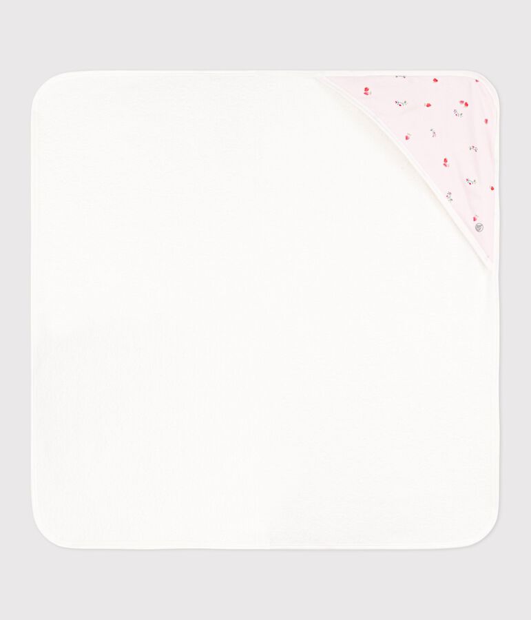 Asciugamano quadrato da bagno in cotone neonato rosa BARELY/ MULTICO