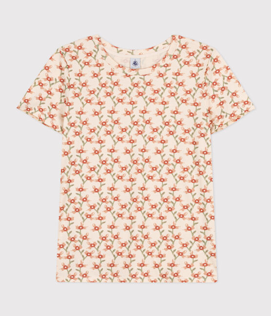 T-shirt LE DROIT girocollo in cotone Donna bianco AVALANCHE/ MULTICO