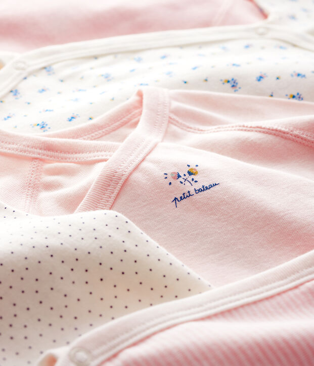 Confezione da 5 body nascita a maniche lunghe neonato multicolore