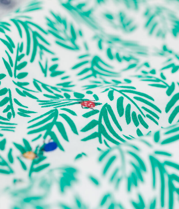 Pigiama corto stampa fantasia bambino in cotone bianco/multicolore