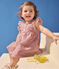 Vestito e mutandine in cotone semplice per neonati rosa CHARME