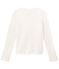 Cardigan donna in tubique ultrasottile bianco MARSHMALLOW