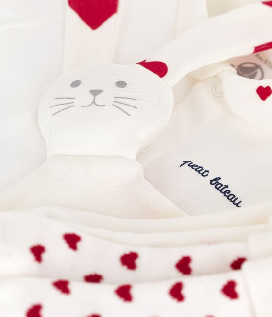 Set regalo nascita con body, doudou e calzini in cotone variante 1