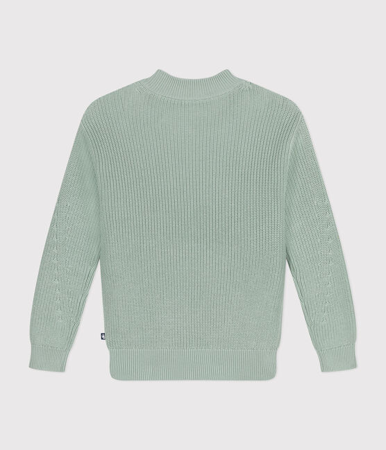 Maglione a costa inglese in cotone Donna verde HERBIER
