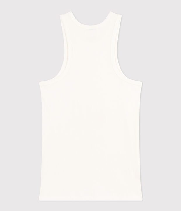 Canotta donna in cotone bianco