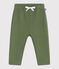 Joggers in cotone tinta unita neonato verde OLIVINE