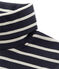 Dolcevita donna iconico righe blu SMOKING/beige COQUILLE