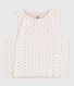 Cardigan senza maniche double face in cotone con stampa neonato