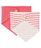 Set di 2 paia di bavaglini bandana bebè bambina variante 1