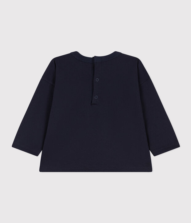 T-shirt a maniche lunghe in jersey per beb&egrave; blu