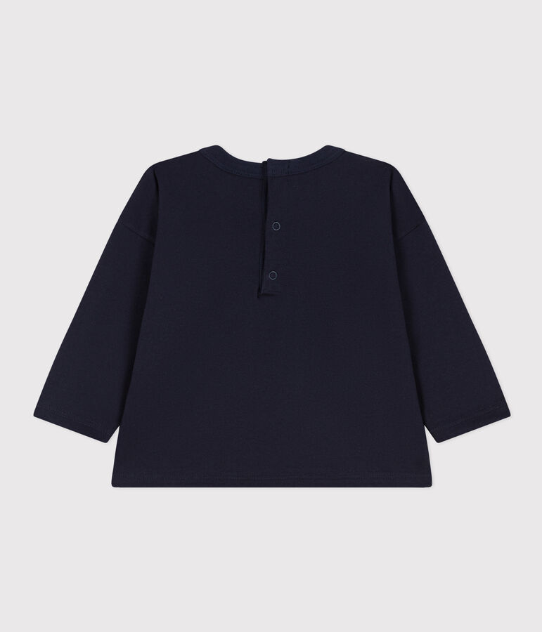 T-shirt a maniche lunghe in jersey per beb&egrave; blu