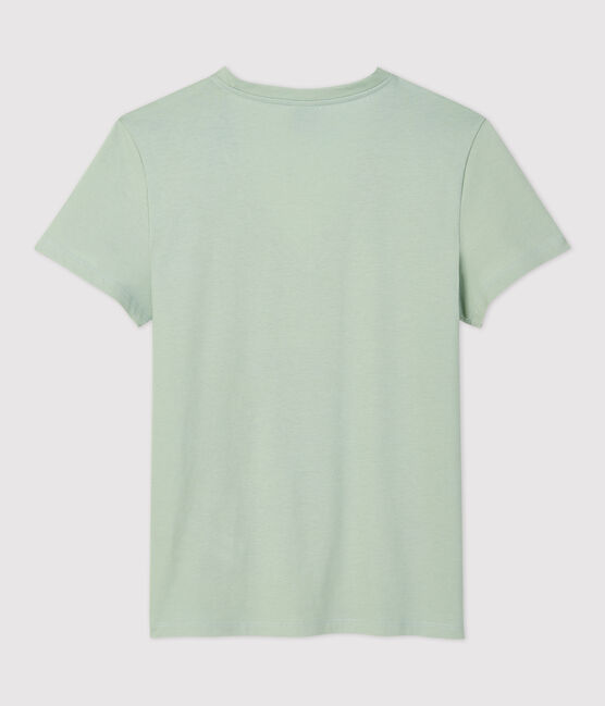 T-shirt TAGLIO REGULAR scollo a V in cotone bio Donna verde HERBIER