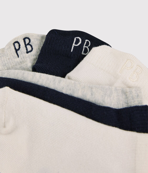 Confezione da 3 paia di calzini bassi bambina/bambino multicolore