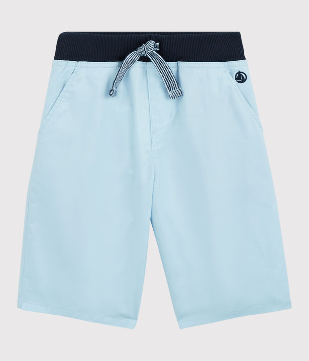 Bermuda in serge di cotone bambino blu