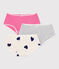 Set di shorty in cotone con stampa a cuori bambina variante 1