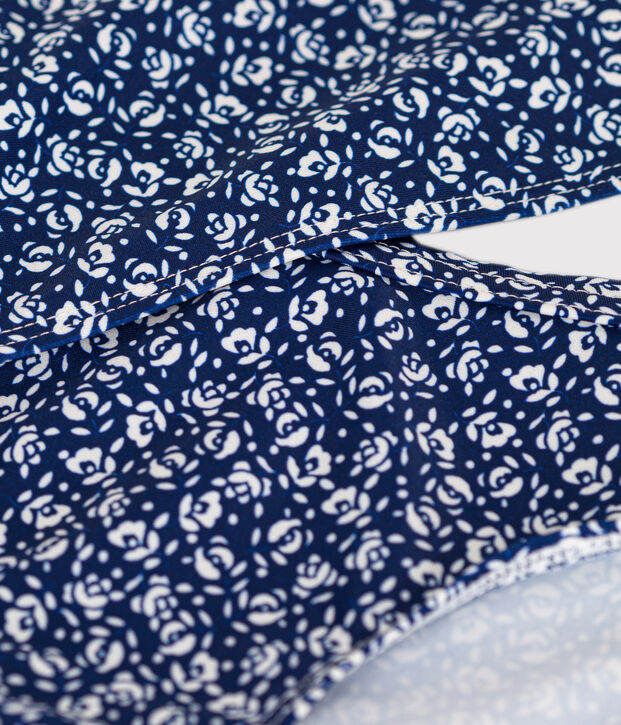 Costume da bagno bikini con stampa bambina blu/bianco