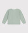 Cardigan in cotone bambina verde HERBIER