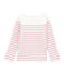 Tee-shirt per bambina bianco MARSHMALLOW/rosa BABYLONE