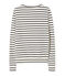 Cardigan donna millerighe beige COQUILLE/blu SMOKING