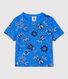 T-shirt bebè a maniche corte in cotone biologico con fantasia bandana