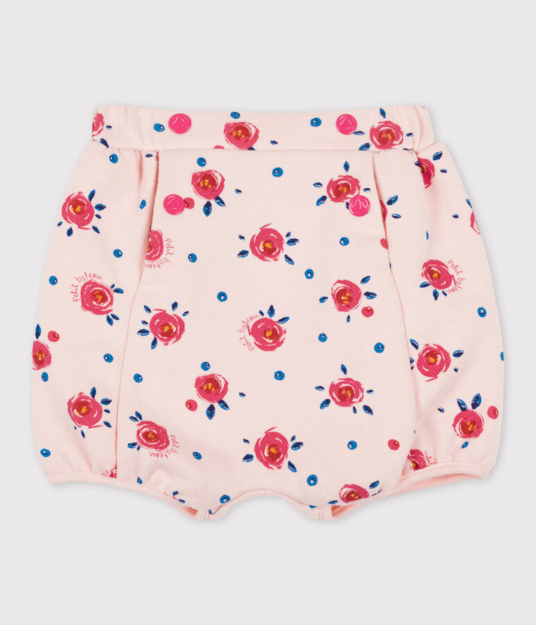 Culotte bloomer beb&egrave; femmina rosa MINOIS/bianco MULTICO