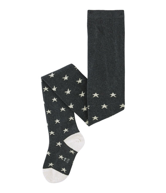 Collants in jersey per bambina nero CITY/giallo DORE