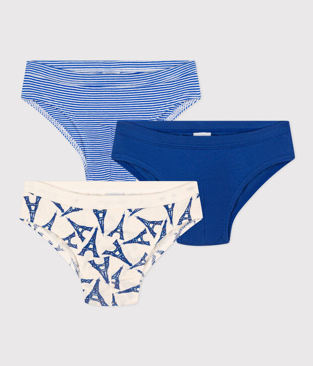 Confezione da 3 slip Paris bambino in cotone multicolore