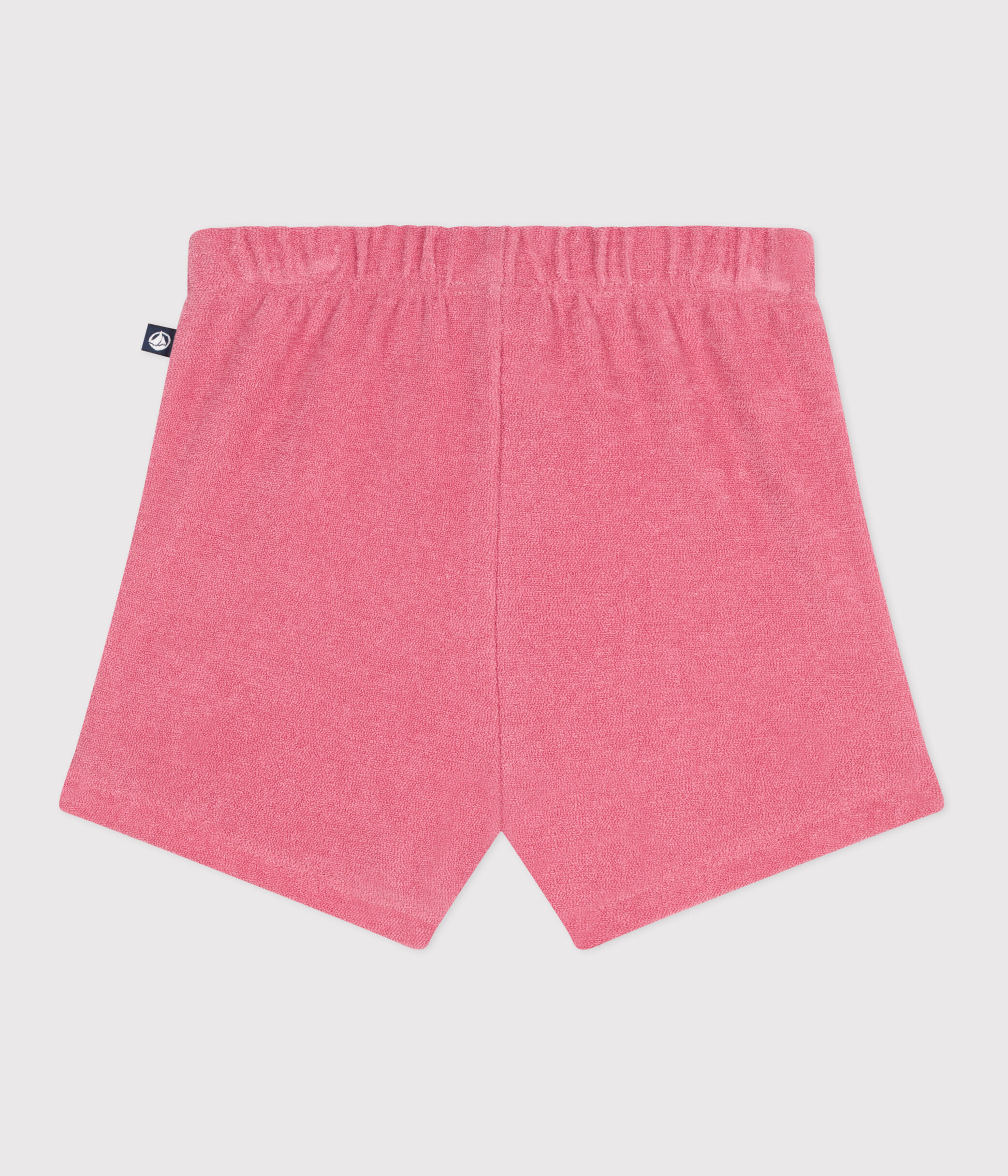 Shorts in spugna di cotone neonato rosa