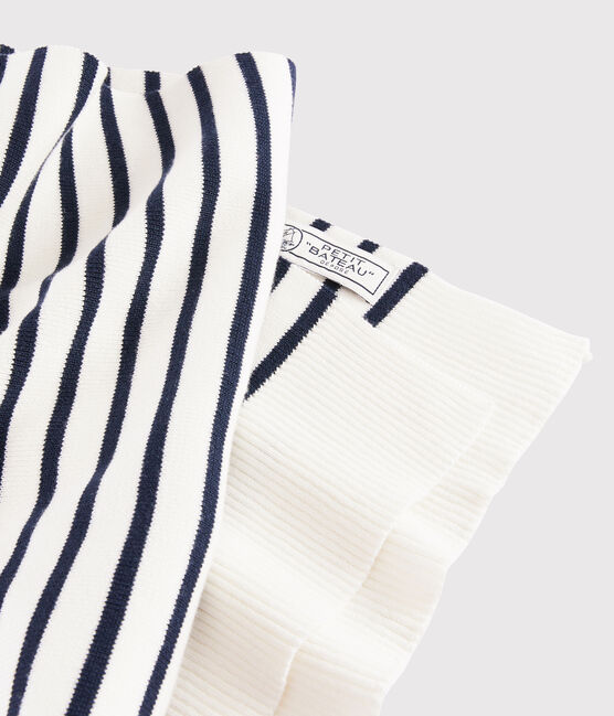 Sciarpa a righe Donna/Uomo bianco MARSHMALLOW/blu SMOKING