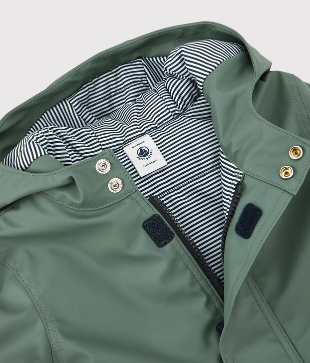 Calda cerata per beb&egrave; foderata in pile verde