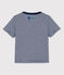 T-shirt bebè Petit Bateau x Water Family blu MEDIEVAL/bianco MARSHMALLOW