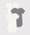 Confezione da 3 body a maniche corte in cotone neonato variante 1
