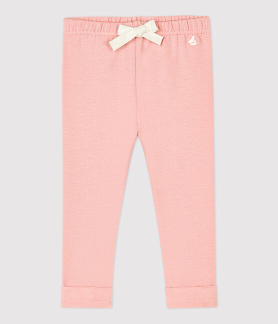 Pantaloni in cotone biologico bebè. rosa CHARME