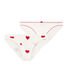 Confezione da 2 slip cuori donna