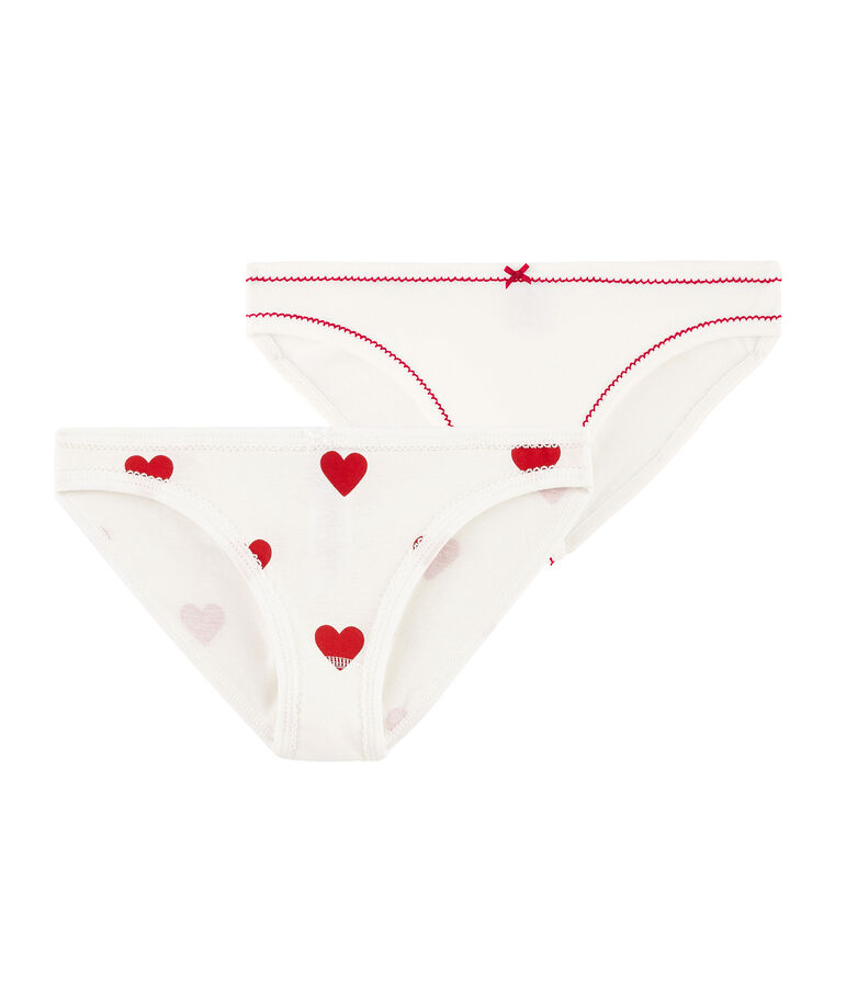 Confezione da 2 slip cuori donna multicolore
