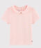 T-shirt a maniche corte in cotone bambina rosa MINOIS