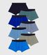 Set di boxer in cotone tinta unita bambino