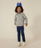 Felpa con zip e cappuccio a costina bambino grigio CHATON CHINE